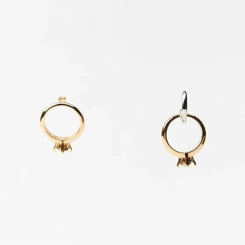 ZARA JEWEL WEDDING BAND EARRINGS - Picture 6 of 13